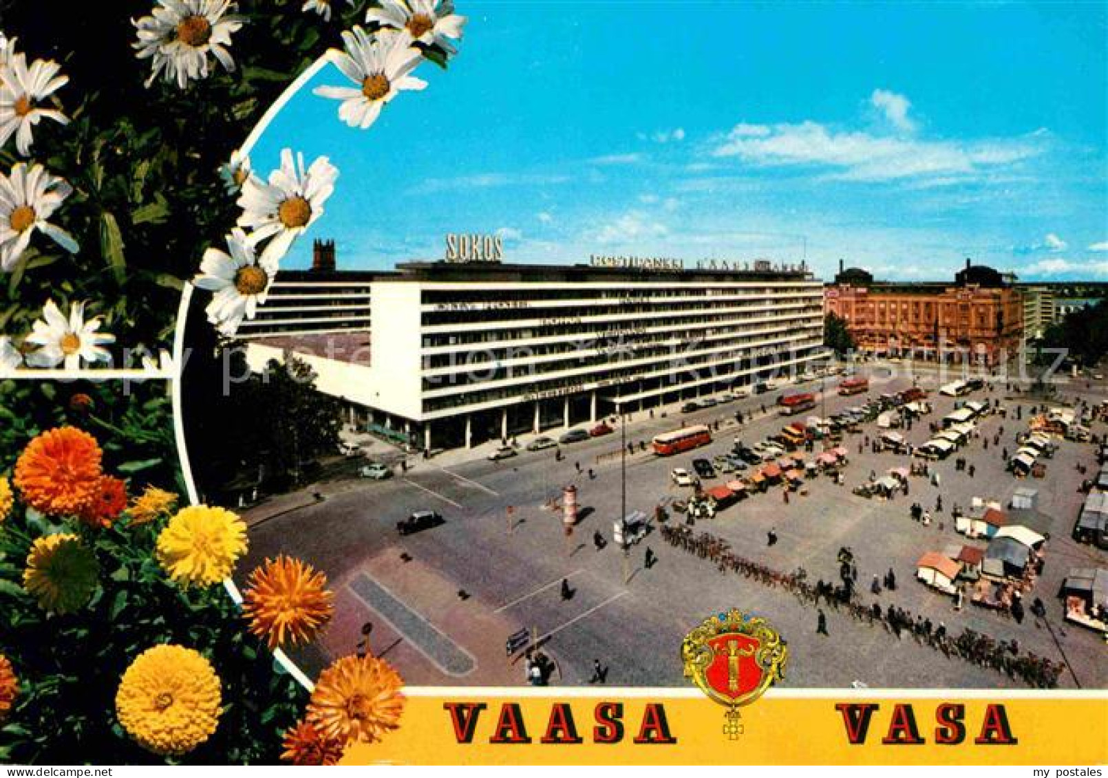 72806753 Vaasa Marktplatz Blumen Vaasa - Finnland