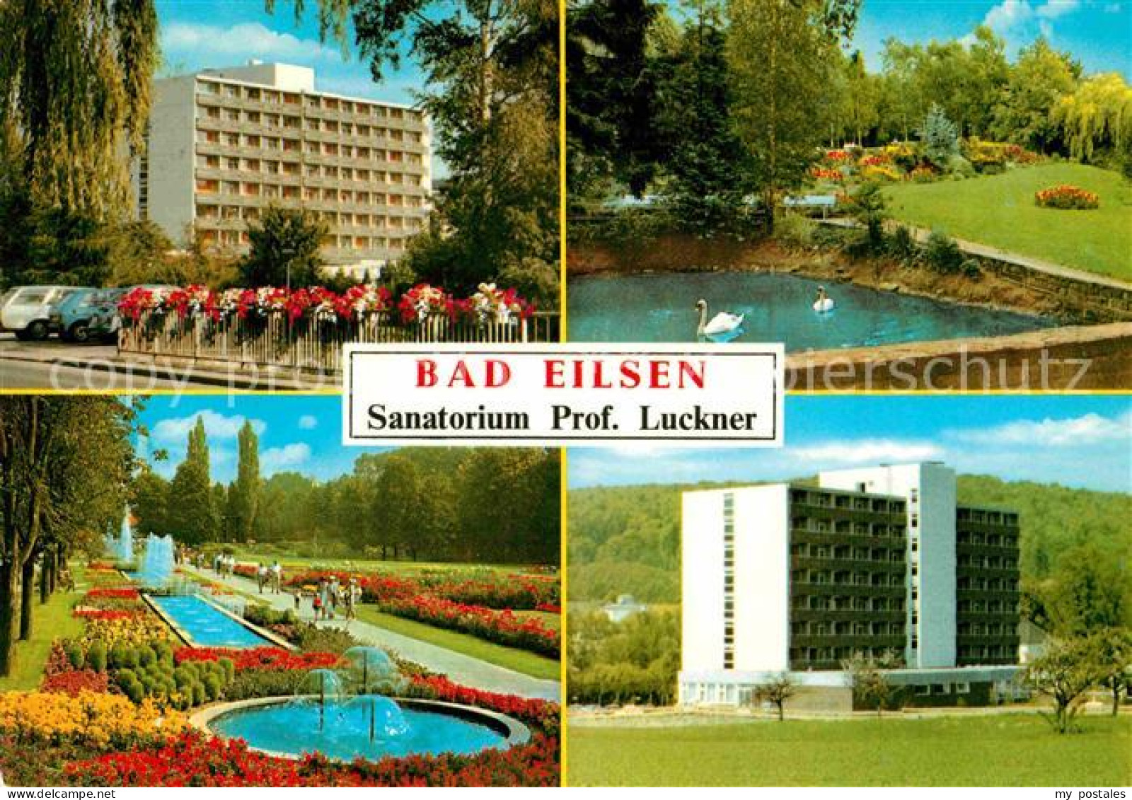 72806738 Bad Eilsen Sanatorium Prof Luckner Schwanenteich Wasserspiele Bad Eilse - Autres & Non Classés