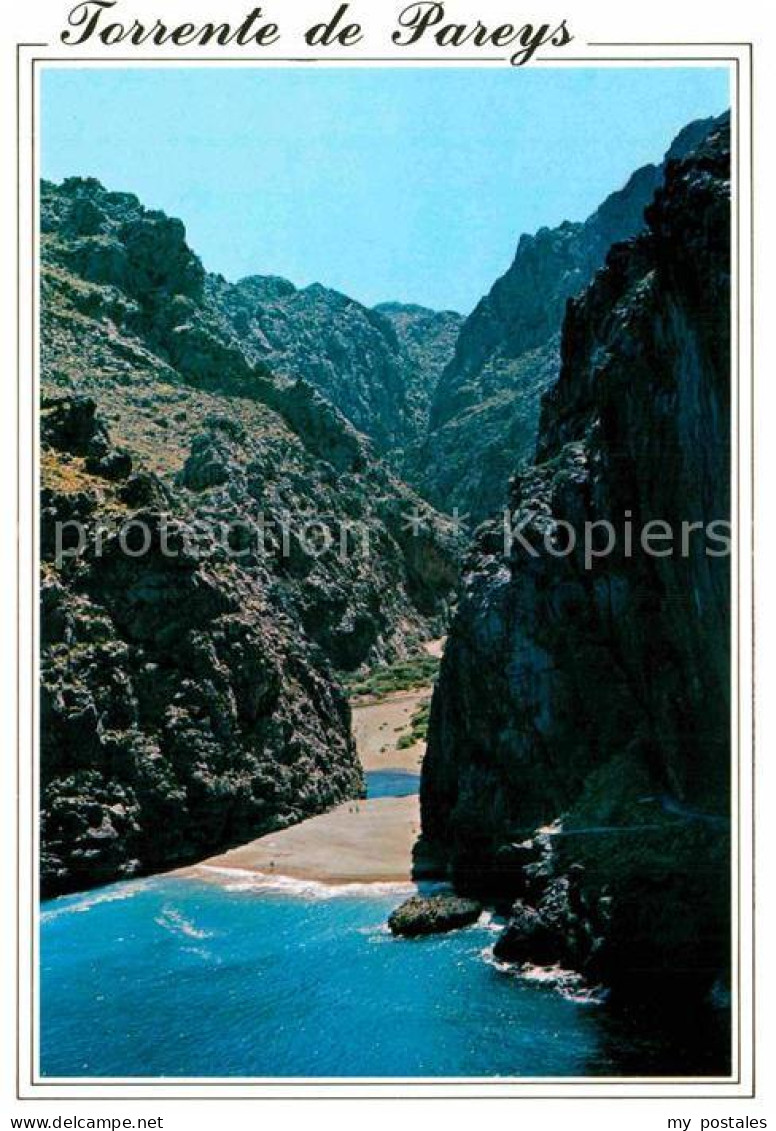 72806669 La Calobra Desembocadura Del Torrente De Pareys Vista Aerea La Calobra - Autres & Non Classés