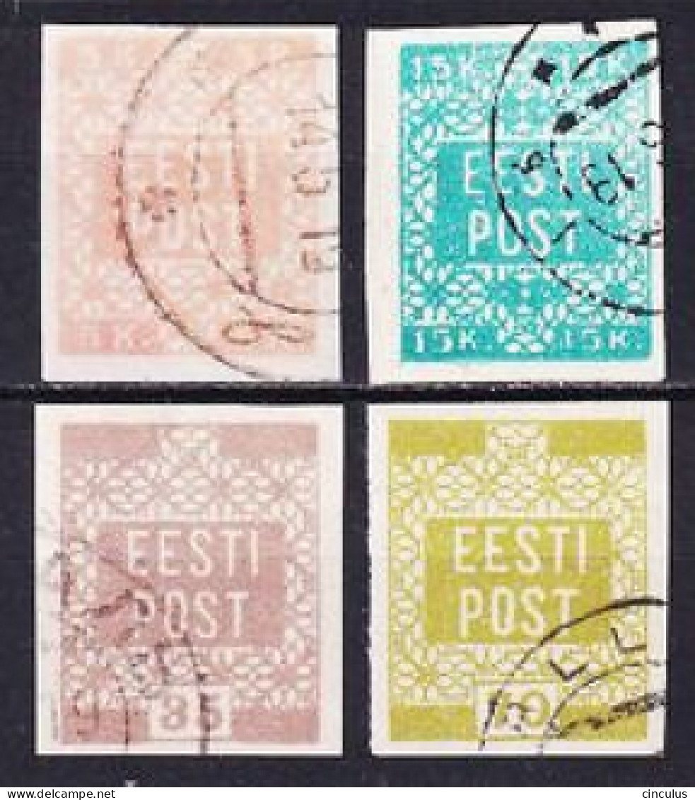 1918. Estonia. Definitives. Used. Mi. Nr. 1-4 - Estonie