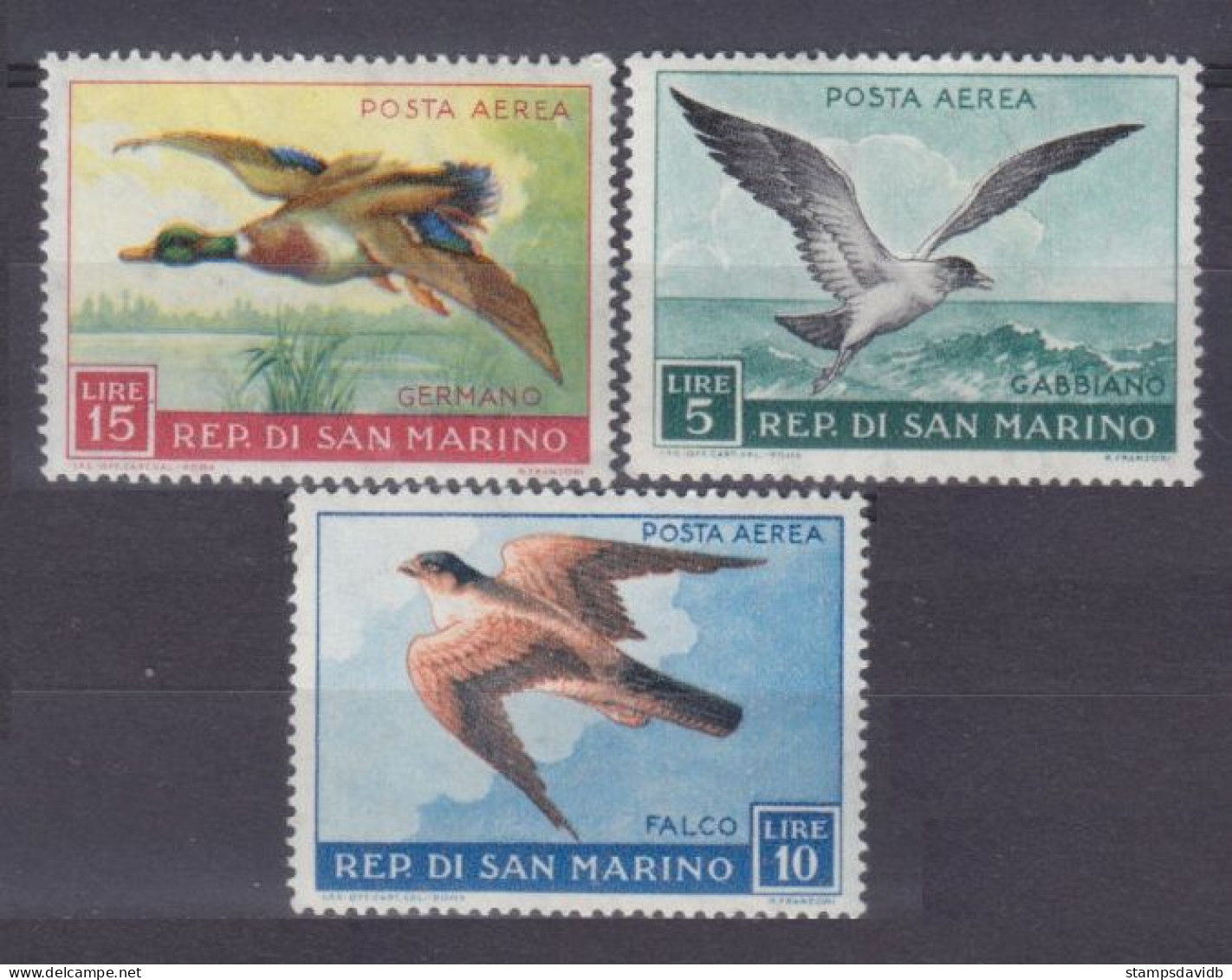 1959 San Marino 606-608 Birds - Eenden