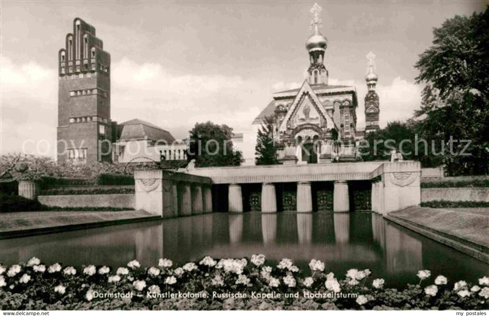 72805808 Darmstadt Kuenstlerkolonie Russische Kapelle Hochzeitsturm Darmstadt - Darmstadt