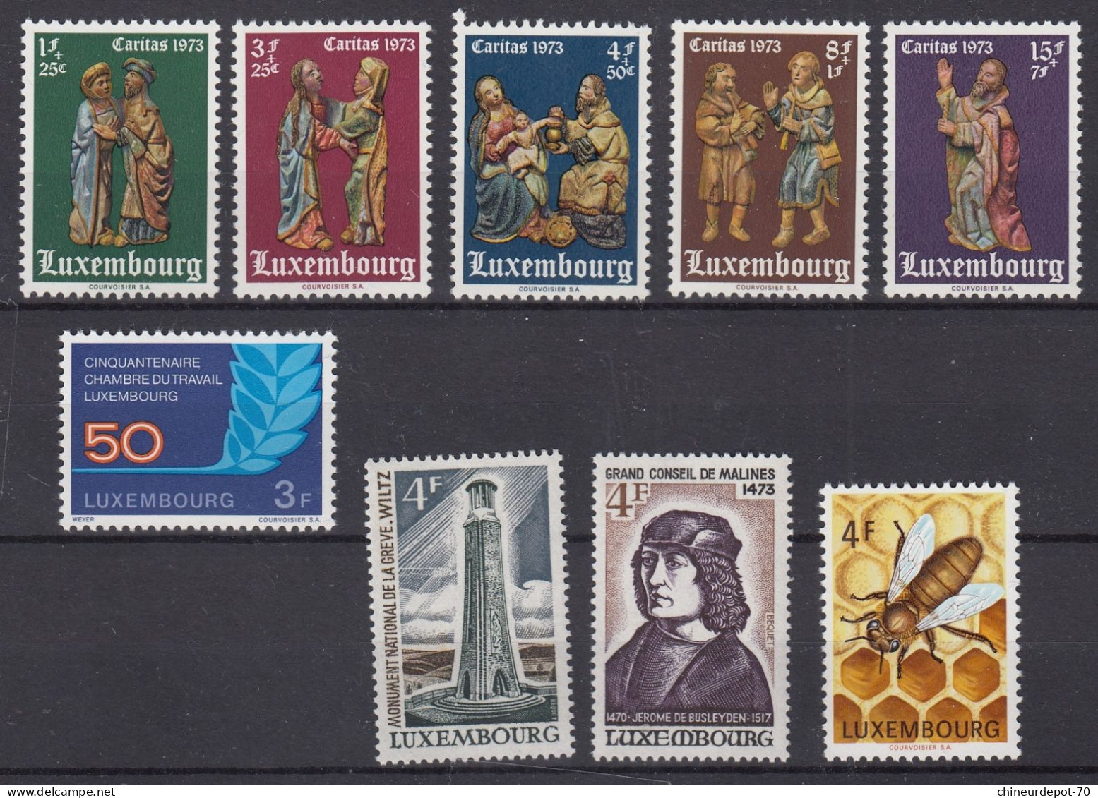 Luxembourg NEUFS SANS CHARNIERE ** 1973 - Nuovi