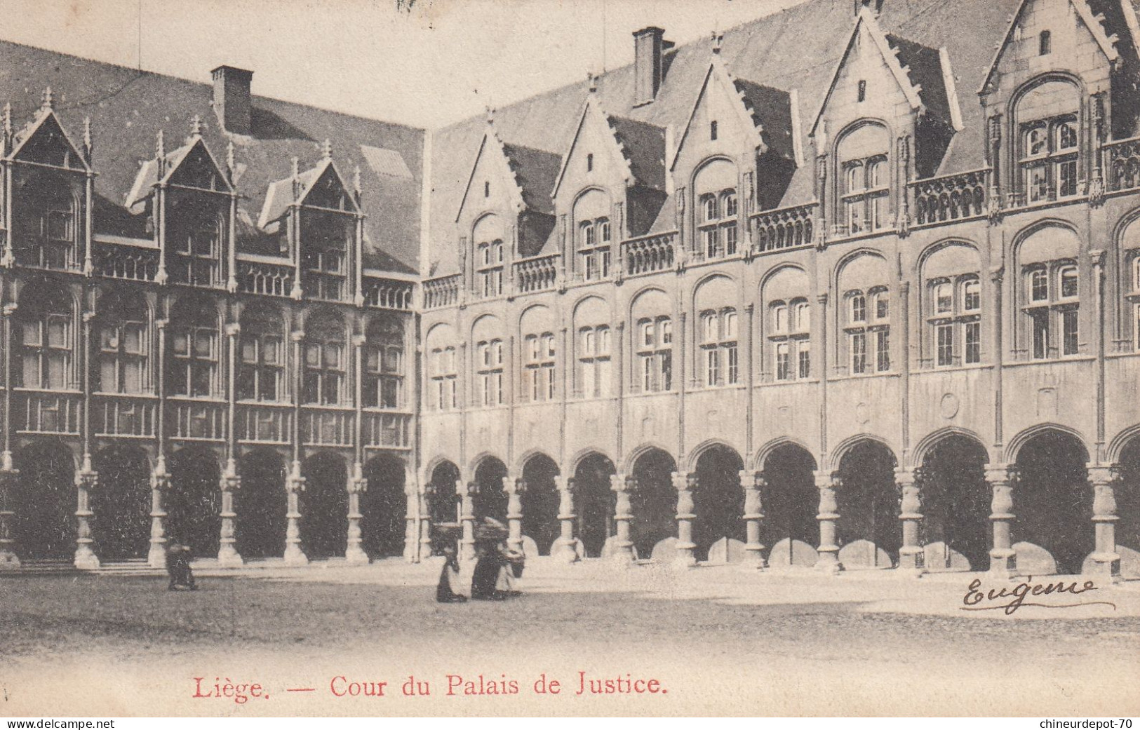 LIEGE  LA COUR DU  PALAIS DE JUSTICE - Lüttich