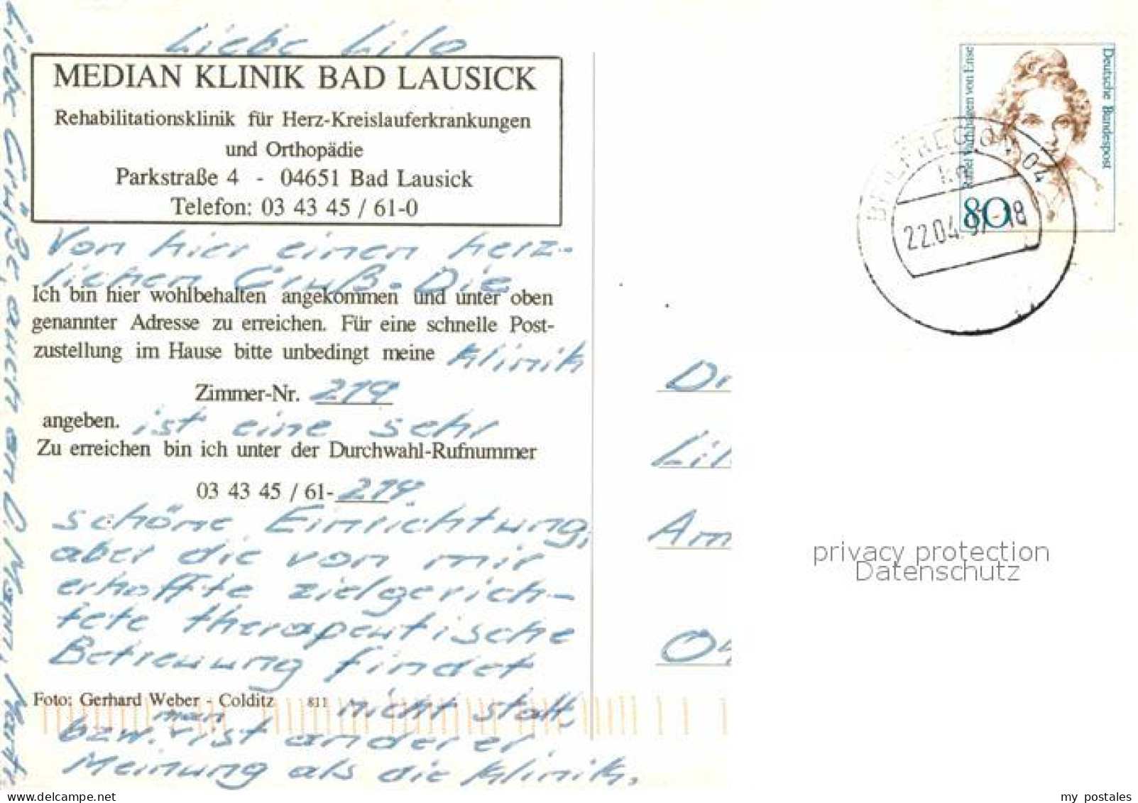 72804878 Bad Lausick Median Klinik Rehaklinik Teich Bad Lausick - Bad Lausick