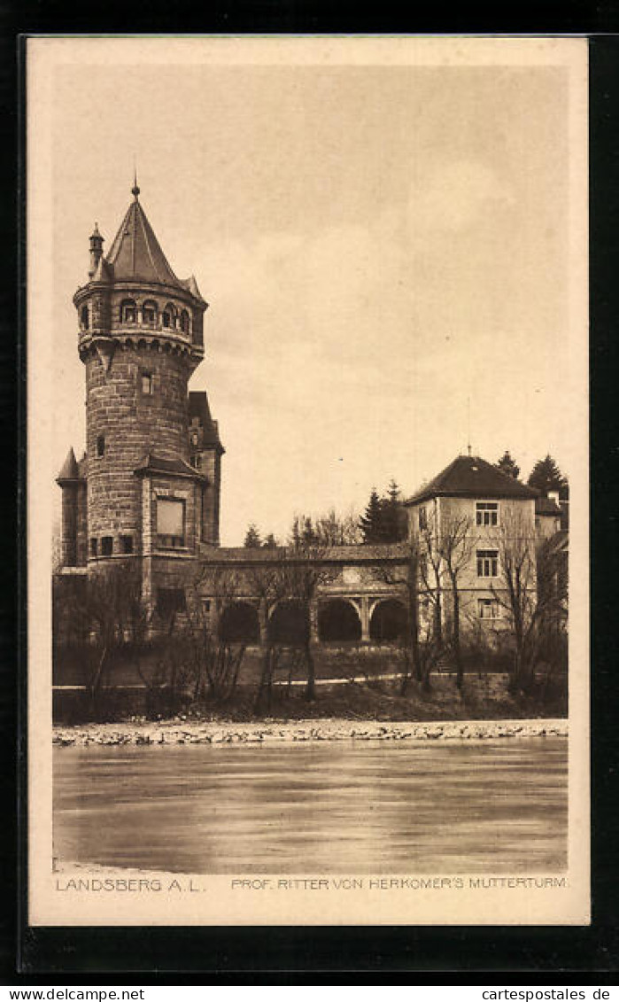 AK Landsberg Am Lech, Prof. Ritter Von Herkomer`s Mutterturm  - Landsberg