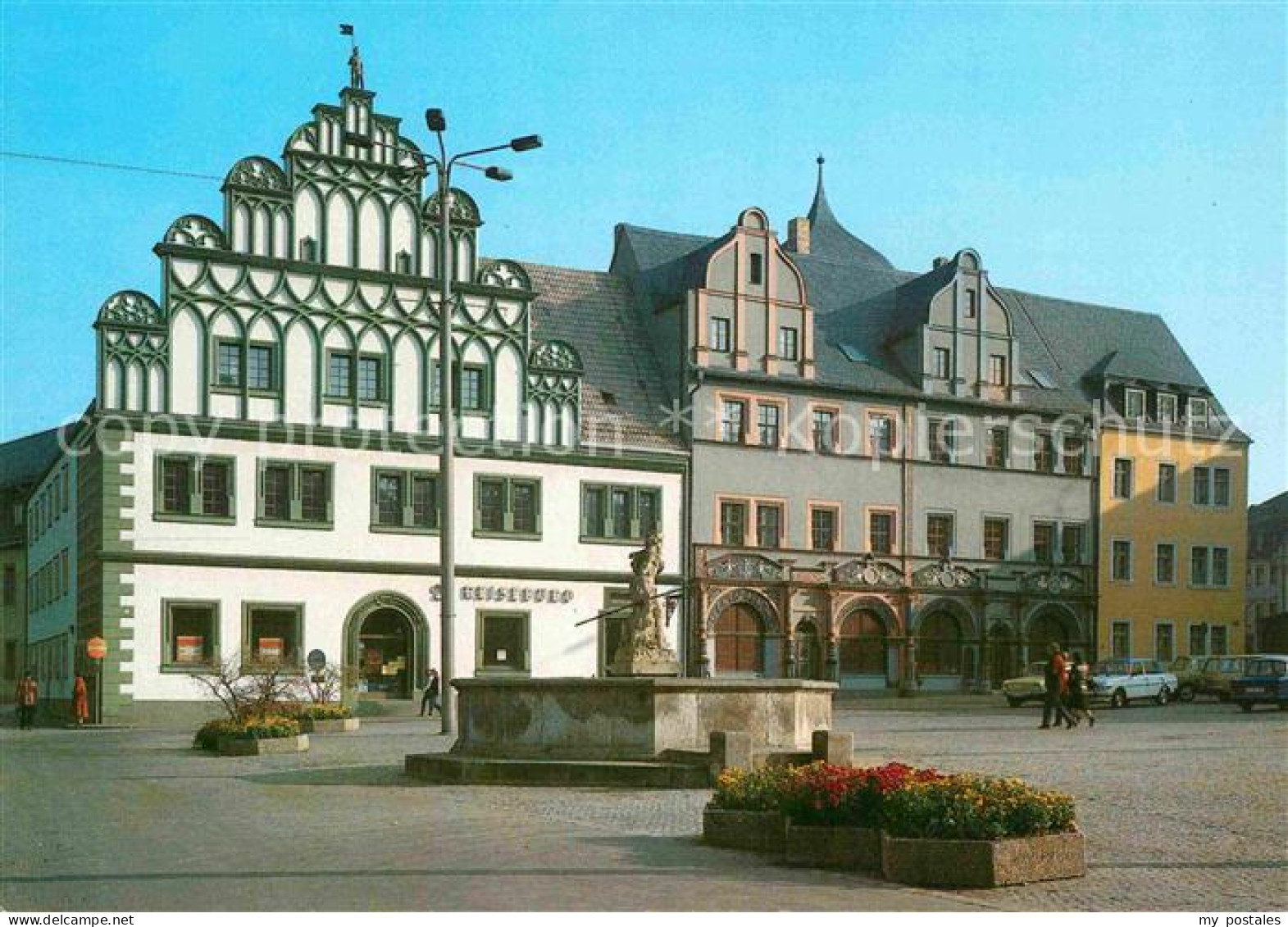 72803504 Weimar Lahn Markt Giebelhaus Brunnen Weimar Lahn - Autres & Non Classés