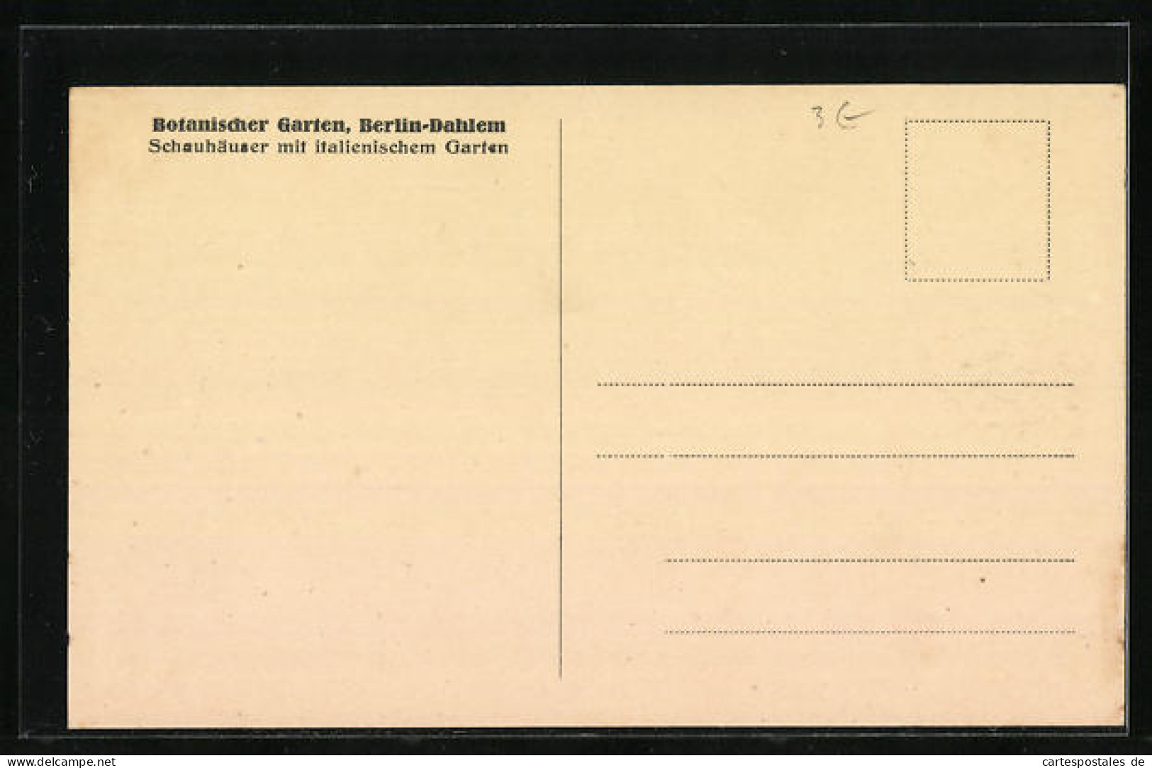 AK Berlin-Dahlem, Botanischer Garten, Schauhäuser Mit Italienischem Garten  - Dahlem