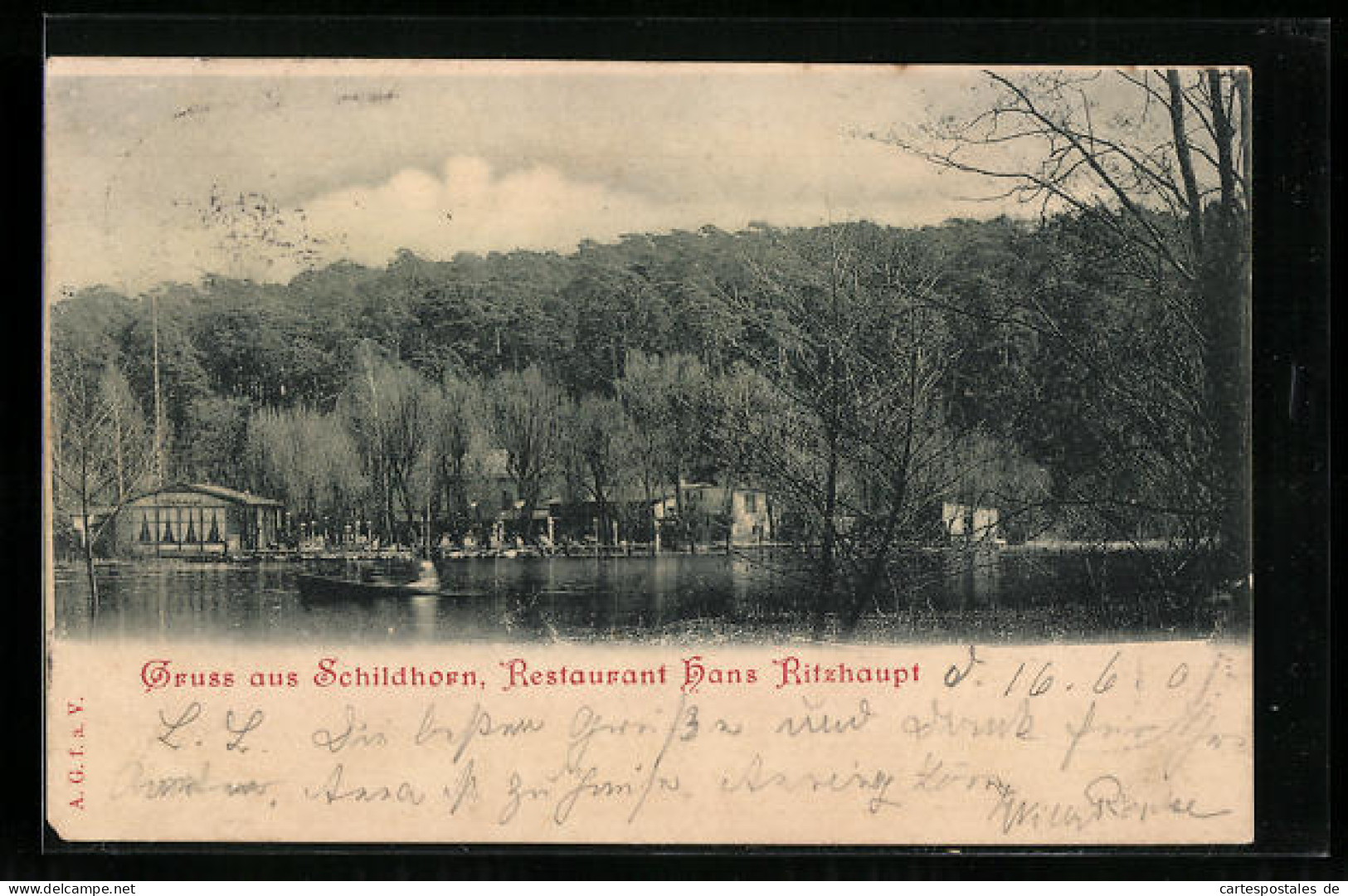 AK Schildhorn, Restaurant Hans Ritzhaupt  - Grunewald