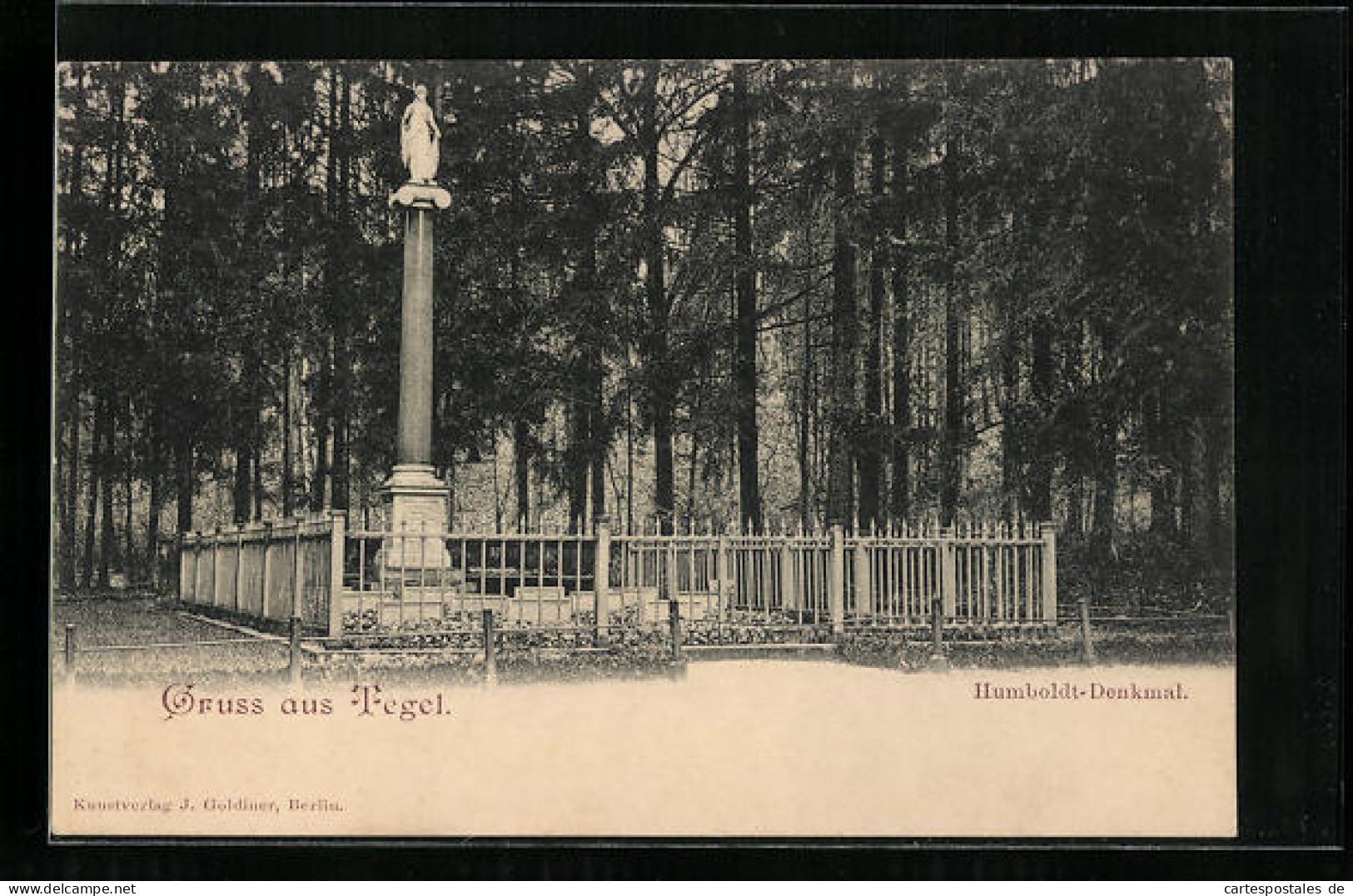 AK Berlin-Tegel, Humboldt-Denkmal  - Tegel