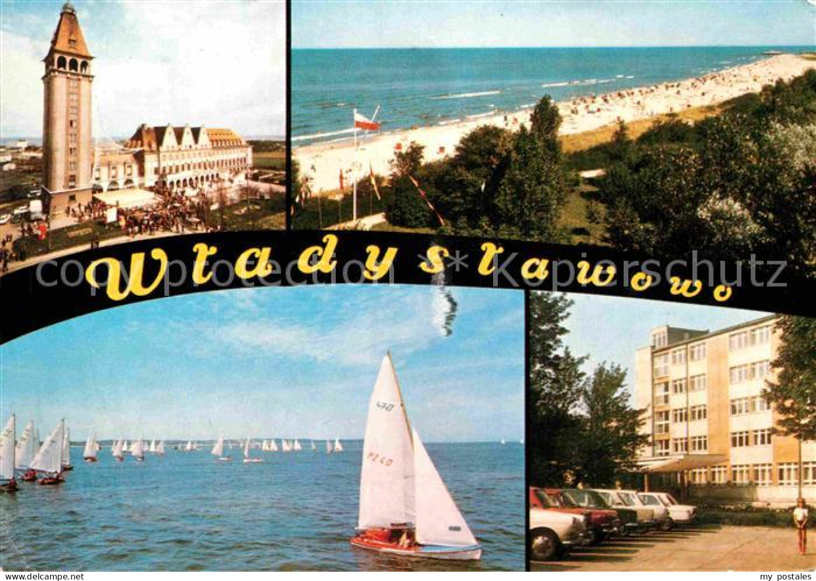 72803467 Wladyslawowo Grossendorf Kirche Strand Segelregatta Hotel Wladyslawowo  - Pologne