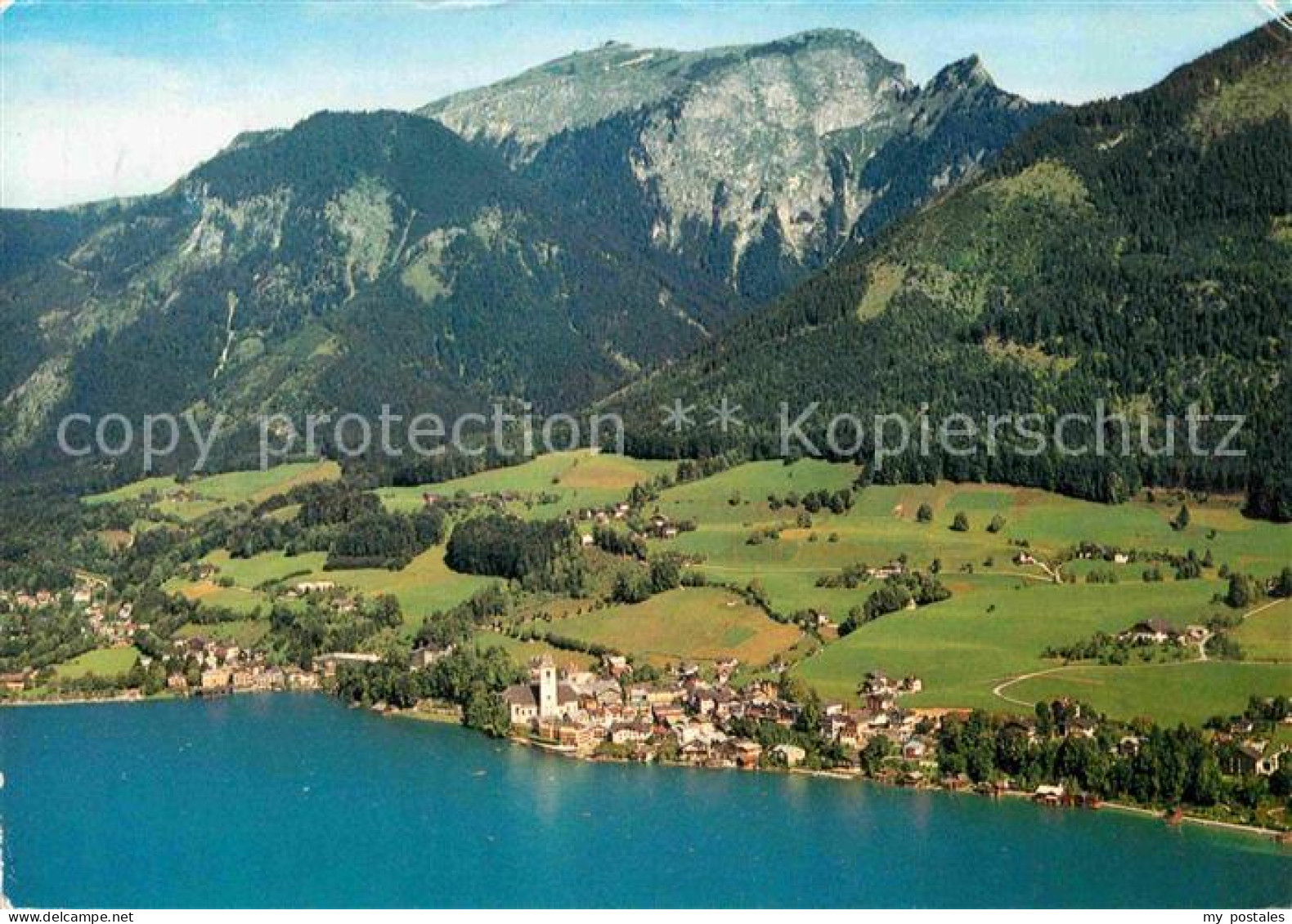 72802804 St Wolfgang Wolfgangsee Luftkurort Alpenseebad Mit Schafberg Fliegerauf - Andere & Zonder Classificatie