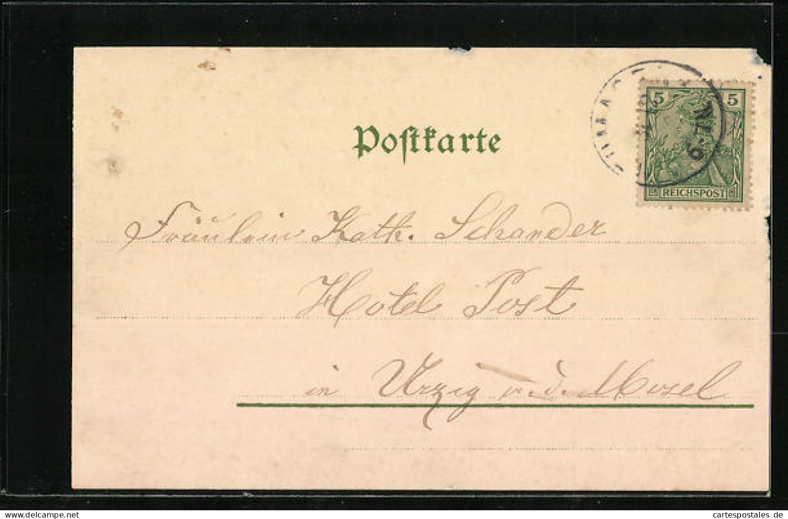 AK Jahreszahl 1901 Mit Blüten Und Schleife  - Other & Unclassified