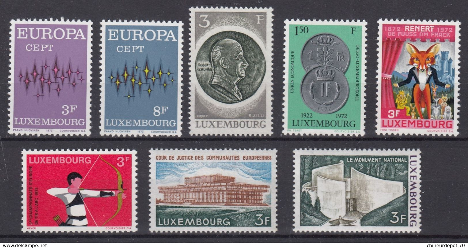 Luxembourg NEUFS SANS CHARNIERE ** 1972 - Unused Stamps