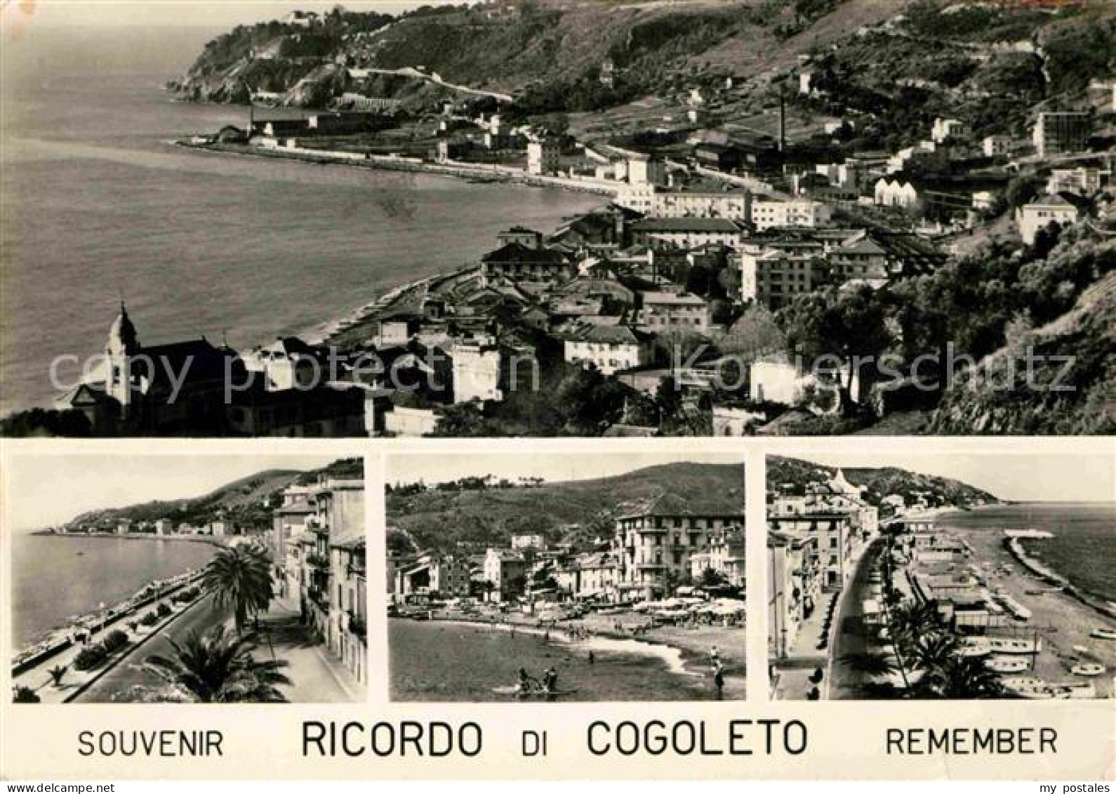 72802025 Cogoleto Liguria Panorama Kuestenort Strand Promenade Cogoleto Liguria - Sonstige & Ohne Zuordnung