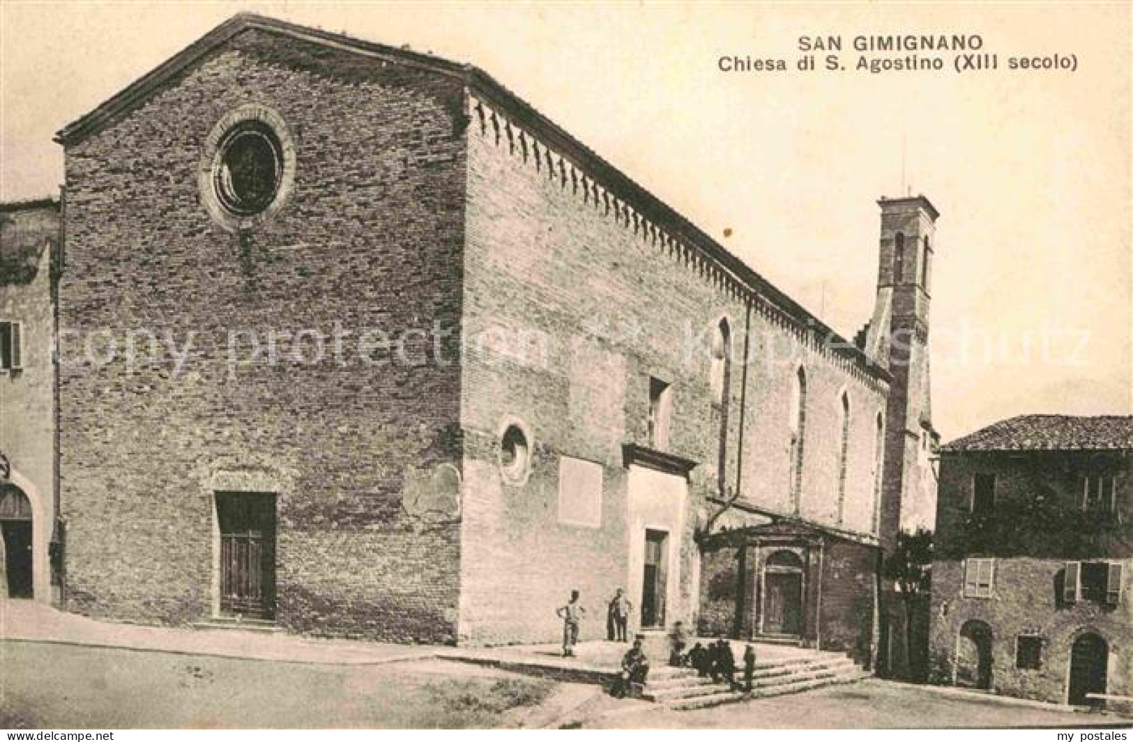 72808798 San Gimignano Chiesa Di S Agostino XIII Secolo Kirche San Gimignano - Autres & Non Classés