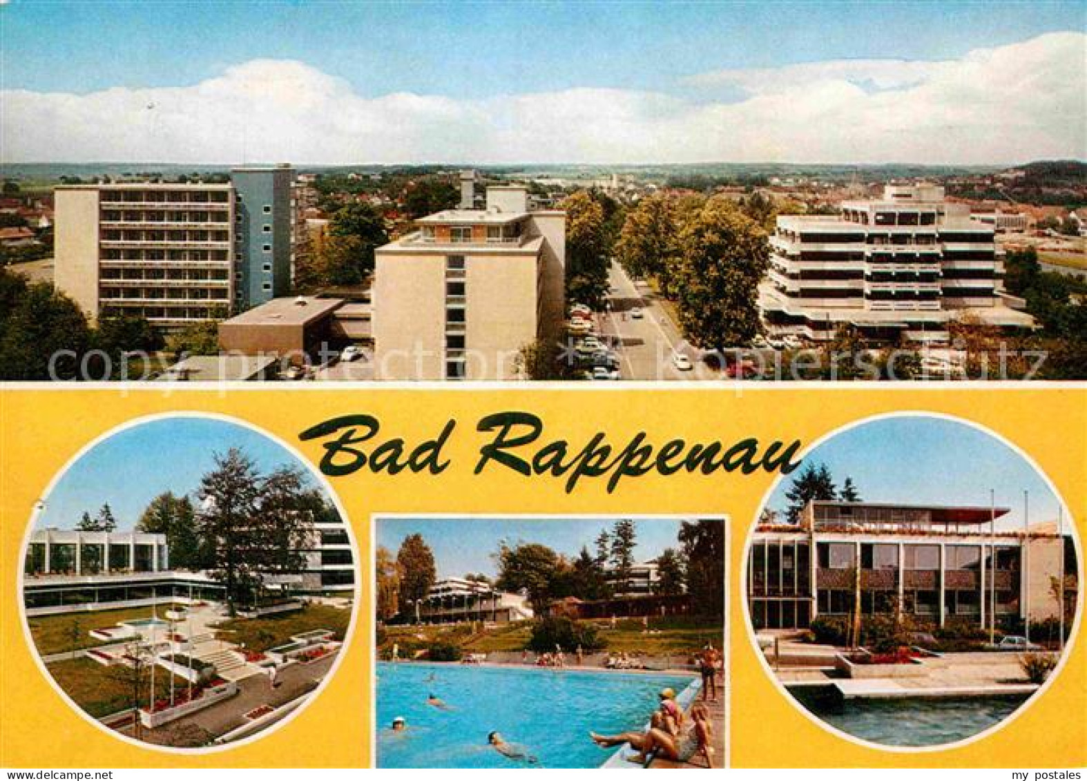 72801972 Bad Rappenau Blick Ueber Die Stadt Kurhaus Freibad Bad Rappenau - Bad Rappenau