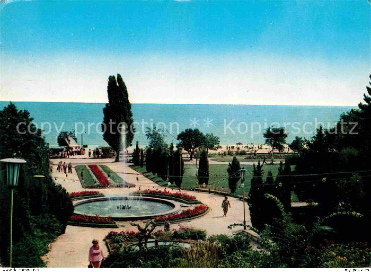 72801912 Slatni Pjasazi Park Vor Dem Kasino Blick Zum Strand Slatni Pjasazi - Bulgarie