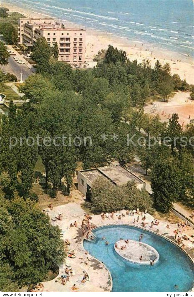 72801908 Mamaia Hotelanlage Am Strand Swimming Pool Fliegeraufnahme Mamaia - Romania