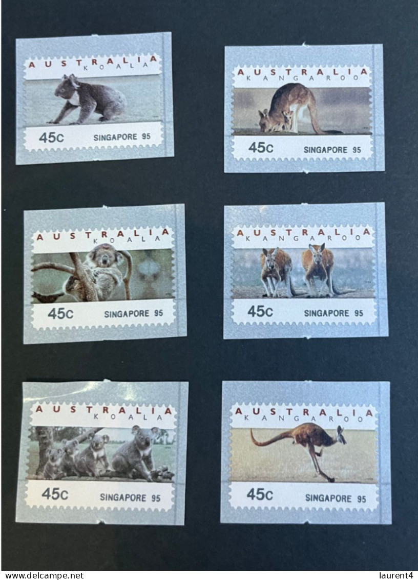 14-5-2024 (stamp) Mint  /  Neuf - Australia - Kangaroo & Koala (Singapore 95 Stamp Show) - Ungebraucht