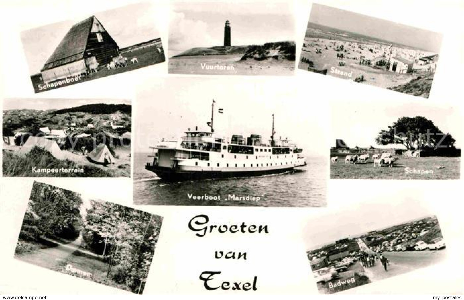 72801874 Texel Schapenboet Vuurtoren Strand Schapen Kampeerterrain Veerboot Mars - Sonstige & Ohne Zuordnung