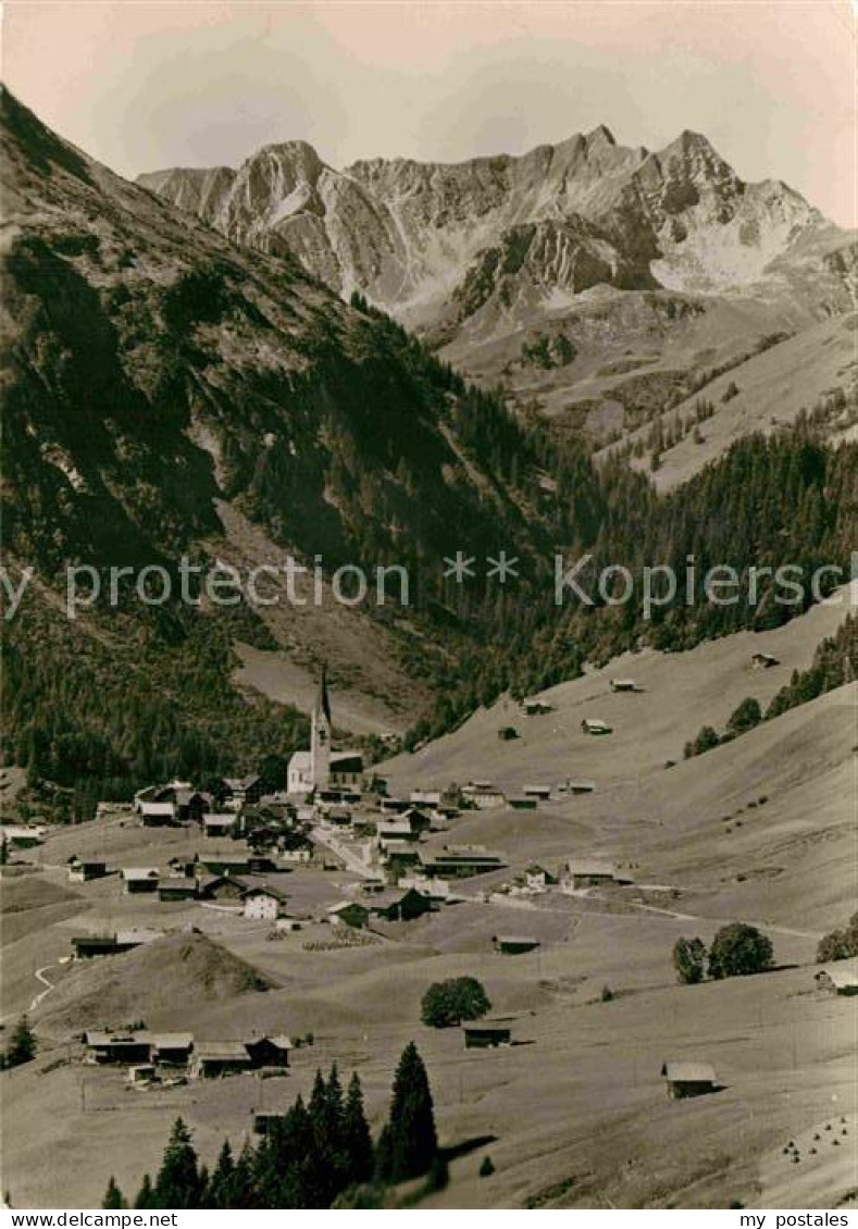 72800969 Mittelberg Kleinwalsertal Panorama Mit Baergunttal Alpen Mittelberg - Andere & Zonder Classificatie