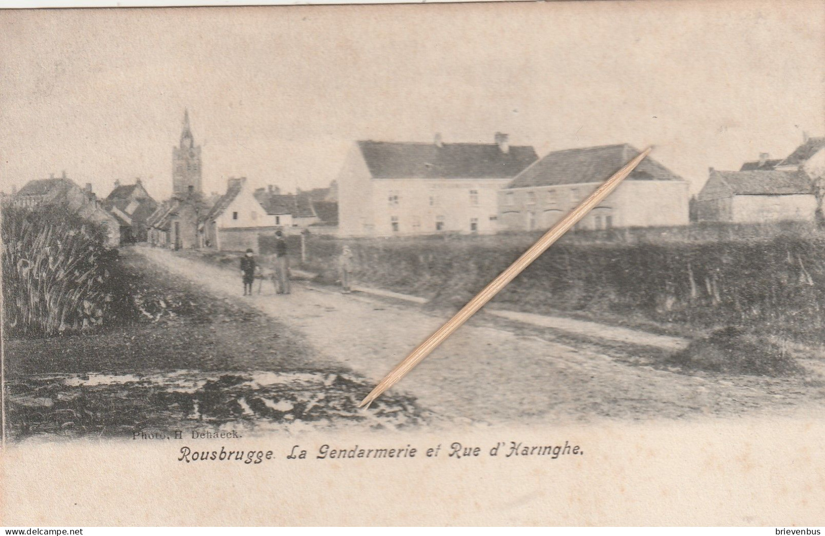 Roesbrugge, Rousbrugge, La Gendarmerie D' Haringhe,  2 Scans - Andere & Zonder Classificatie