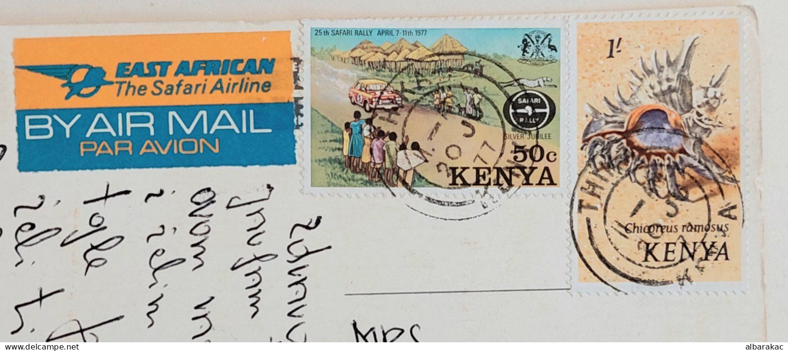 Kenya - Caracal Cat , Stamp Used Air Mail 1977 - Kenya