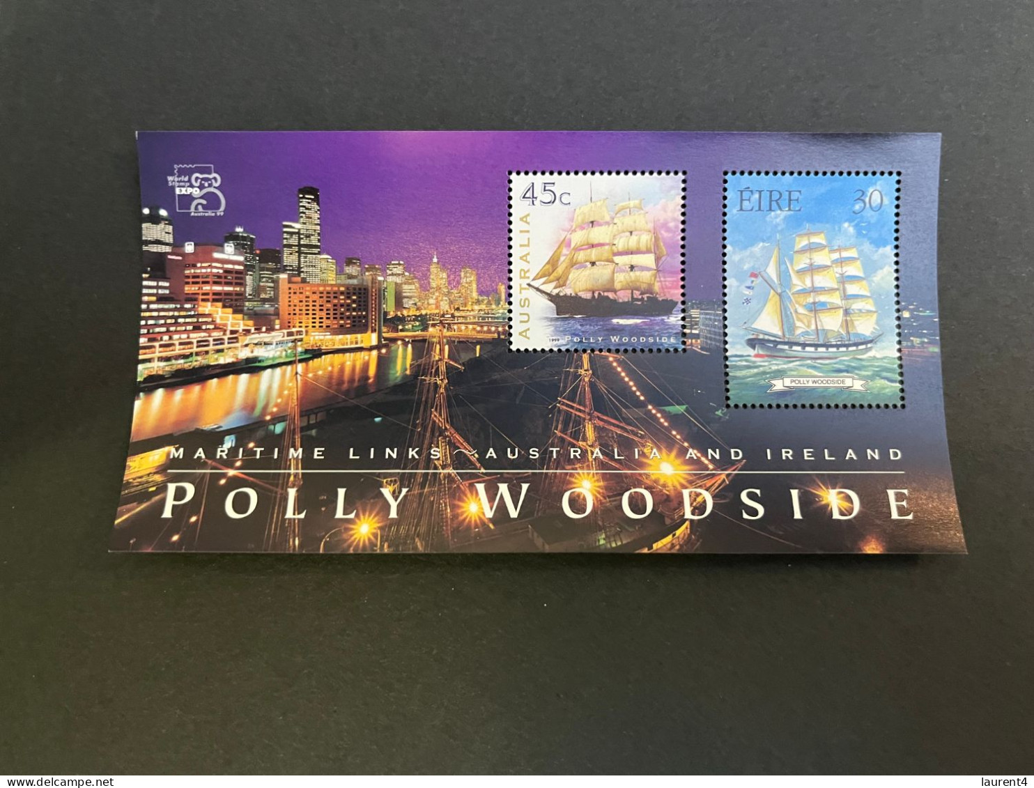 14-5-2024 (stamp) Mint / Neuf- Australia - Polly Woodside Mini-sheet (Ireland / Australia) - Emissions Communes