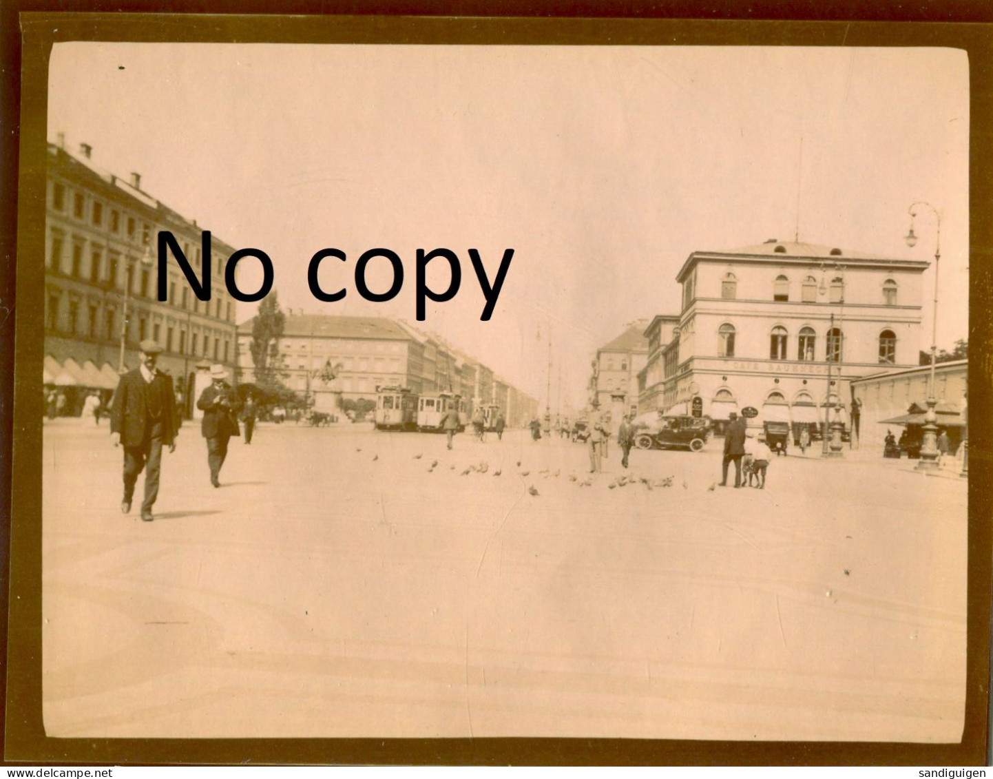 PHOTO FRANCAISE - ODEONS PLATZ A MUNCHEN - MUNICH BAVIERE - ALLEMAGNE 1912 - Lieux