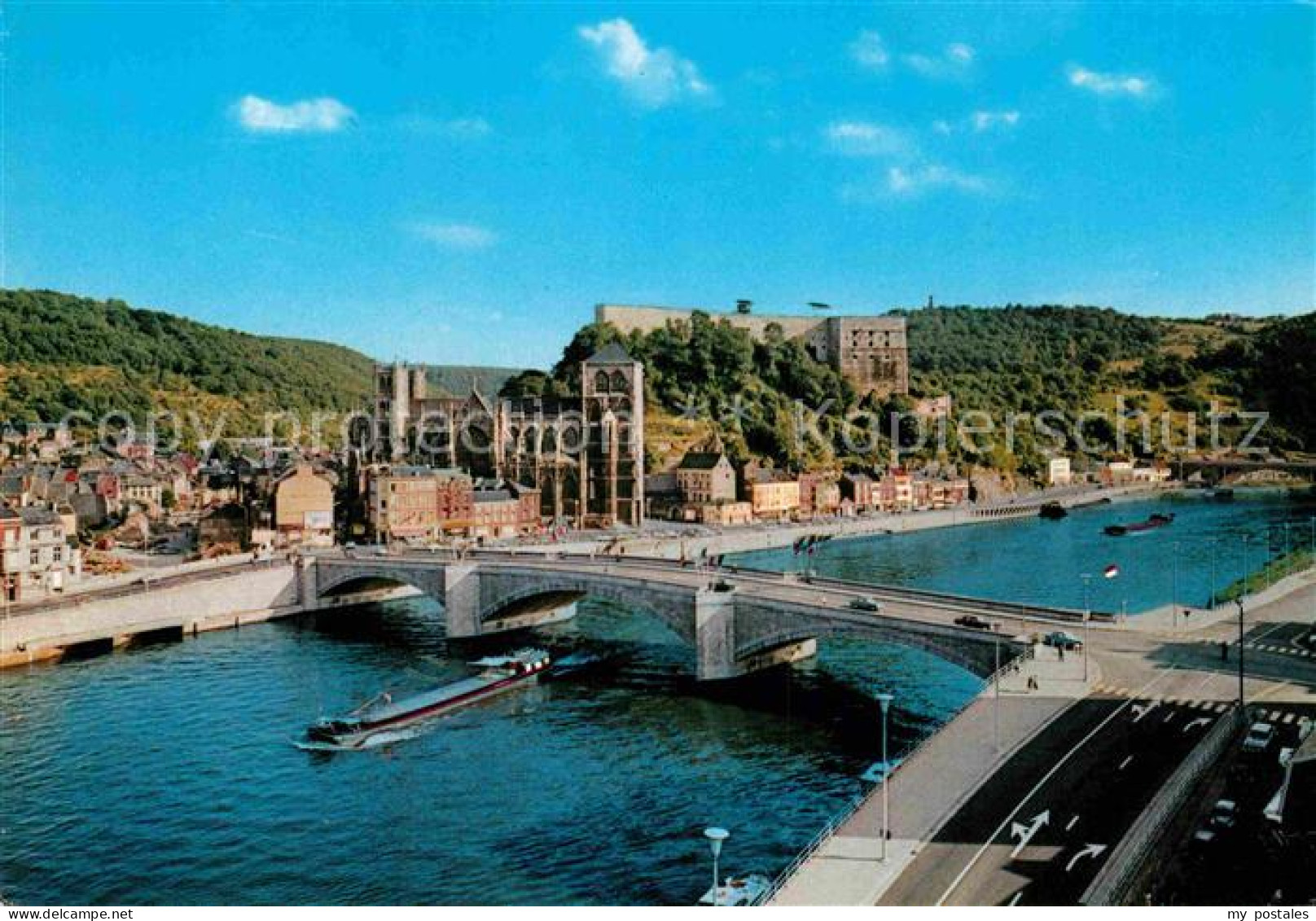 72800756 Huy La Meuse Le Pont La Collegiale Et Le Fort Huy La Meuse - Sonstige & Ohne Zuordnung