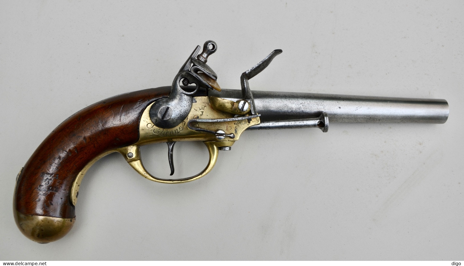 Pistolet à Silex De Cavalerie Modèle 1777 Du Second Type, Fabriqué à Saint Étienne En 1786 - Decorative Weapons