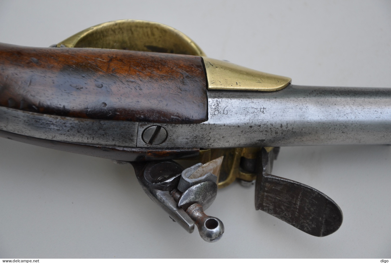 Pistolet à Silex De Cavalerie Modèle 1777 Du Second Type, Fabriqué à Saint Étienne En 1786 - Sammlerwaffen