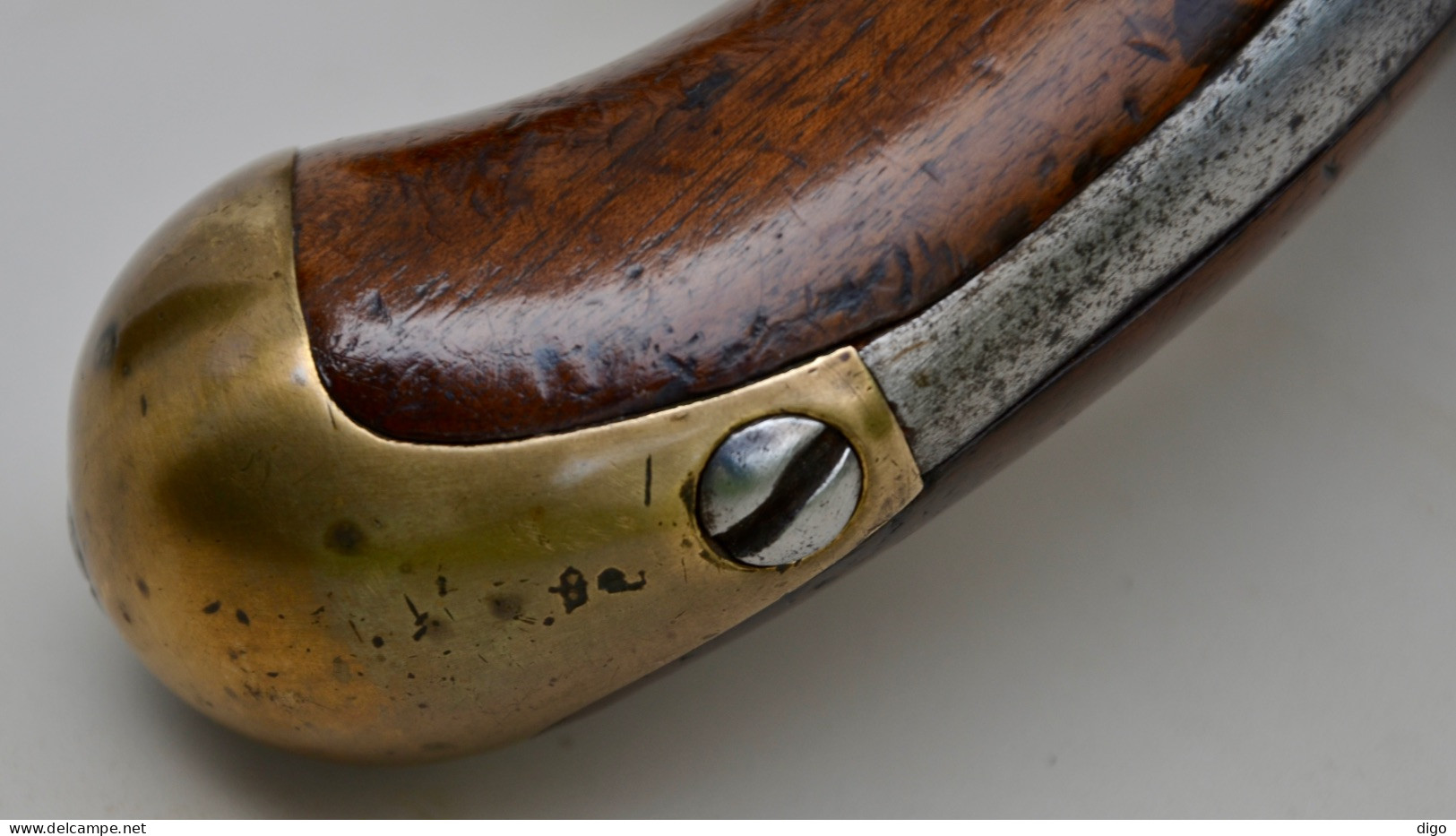 Pistolet à silex de cavalerie modèle 1777 du second type, fabriqué à Saint Étienne en 1786