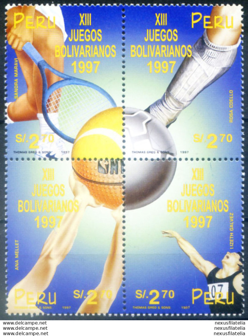 Sport. Giochi Bolivariani 1997. - Perù