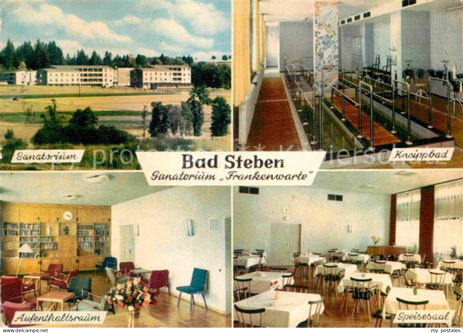 72800682 Bad Steben Sanatorium Frankenwarte Kneippbad Speisesaal Aufenthaltsraum - Bad Steben