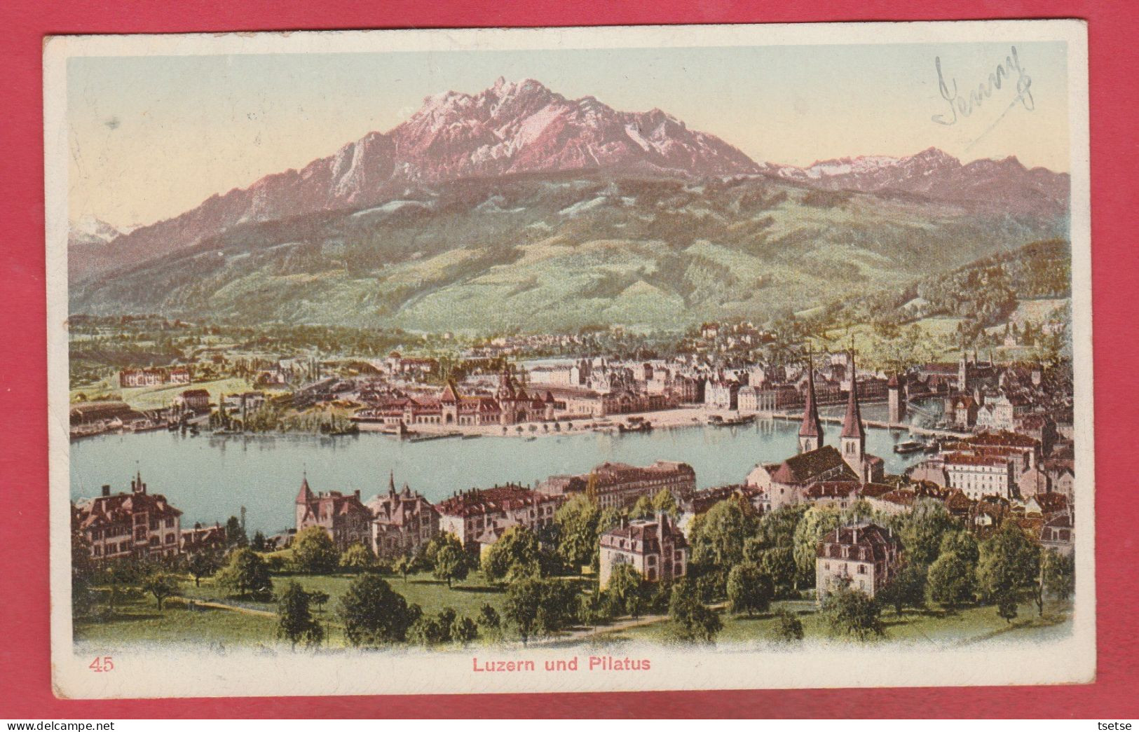 Luzern Und Pilatus - 1907 ( Voir Verso ) - Andere & Zonder Classificatie