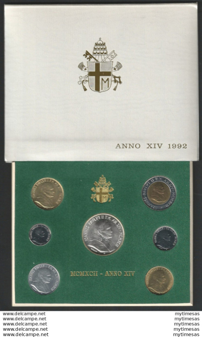 1992 Vaticano Serie Divisionale 7 Monete FDC - Vatican