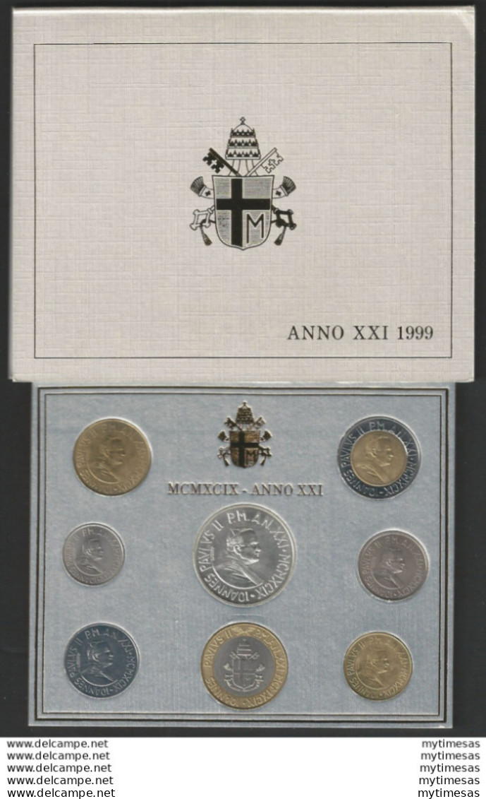 1999 Vaticano Serie Divisionale 8 Monete FDC - Vaticaanstad