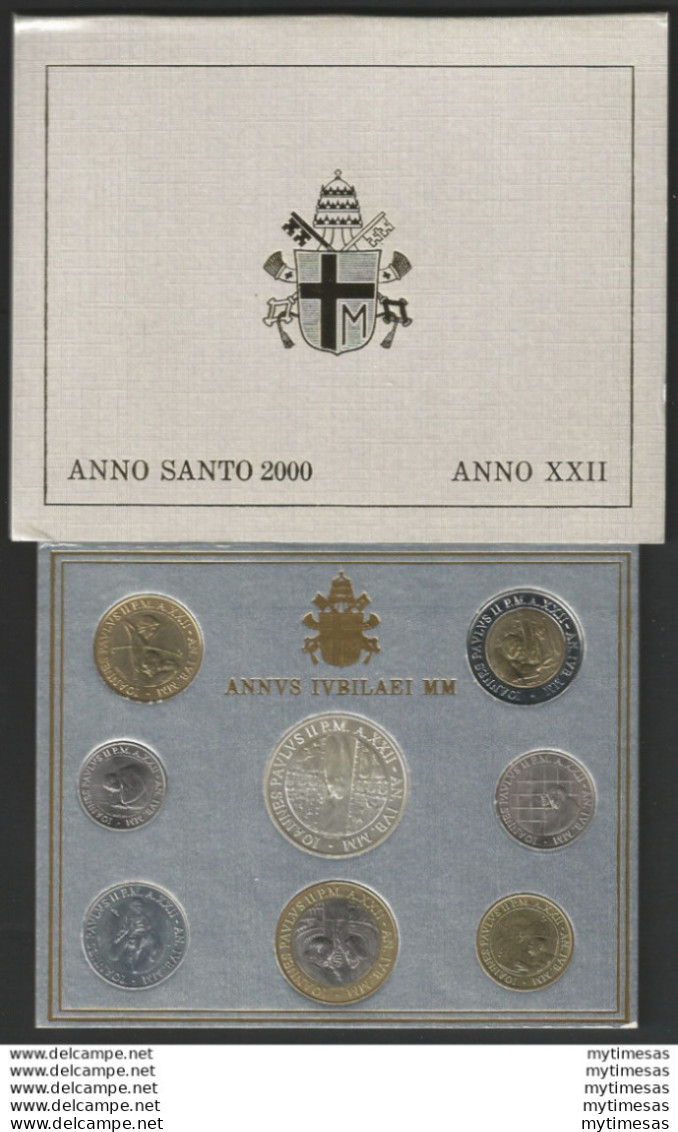 2000 Vaticano Serei Divisionale 8 Monete FDC - BU - Vatican