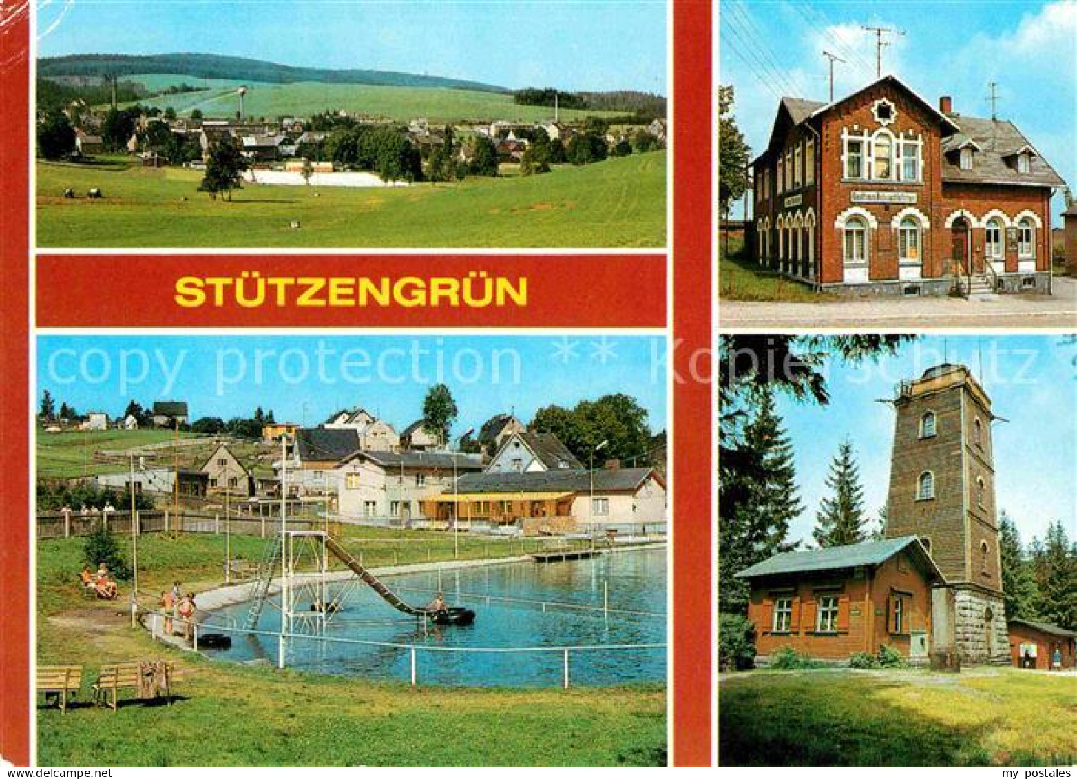 72800618 Stuetzengruen Teilansicht Gasthaus Bahnschloesschen Naherholungszentrum - Otros & Sin Clasificación