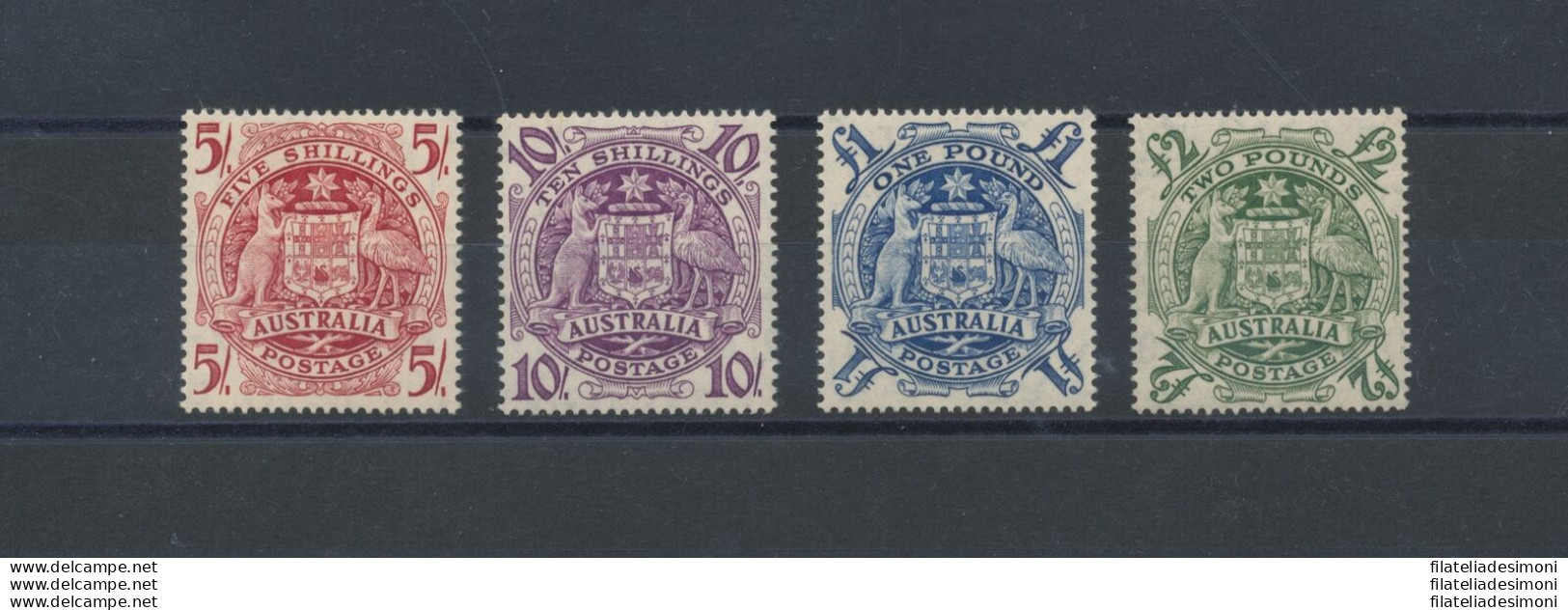 1948 AUSTRALIA, Stanley Gibbons N. 224a/224d, Stemmi, 4 Valori MNH** - Other & Unclassified