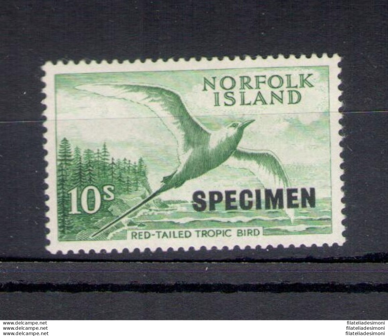 1960-62 ANorfolk Island, Stanley Gibbons N. 36s Soprastampa Specimen, MNH** - Andere & Zonder Classificatie