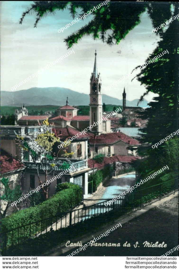Bi205 Cartolina Cantu' Panorama Da S.michele Provincia Di Como - Como