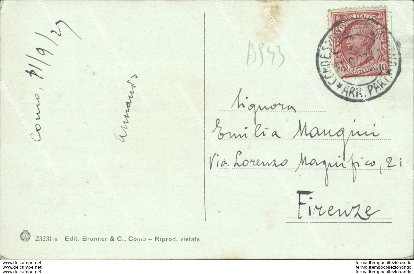 Bs43 Cartolina  Como Citta' Esposizione Voltiana 1927 Lombardia - Como