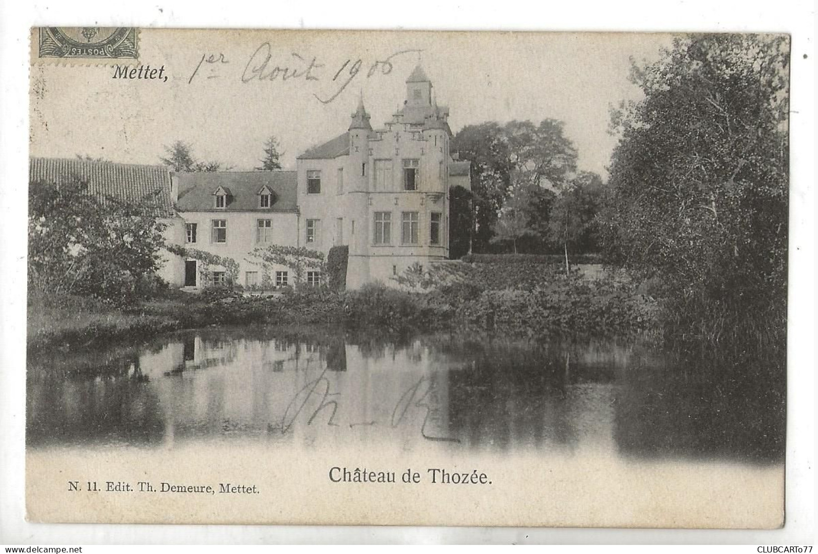 Mettet (Belgique, Namur) : Le Chateau De Thozée En 1906 PF - Mettet