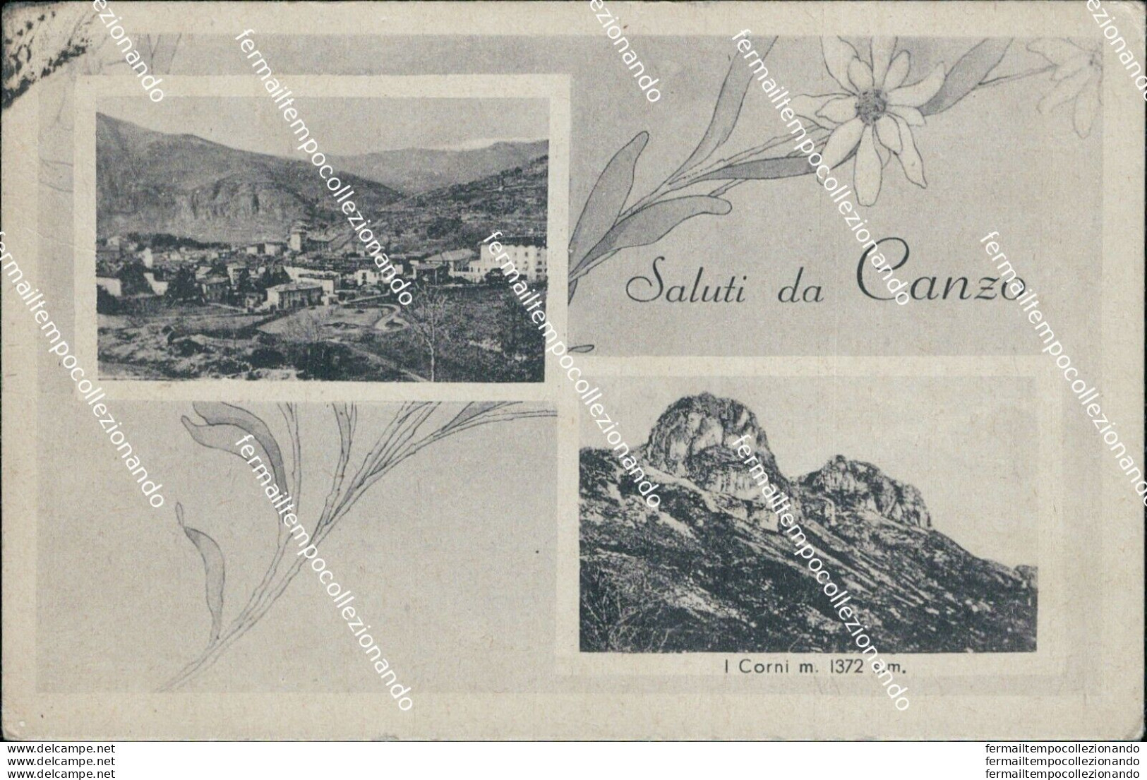 Ba166 Cartolina Saluti Da Canzo Como Lombardia 1943 - Como