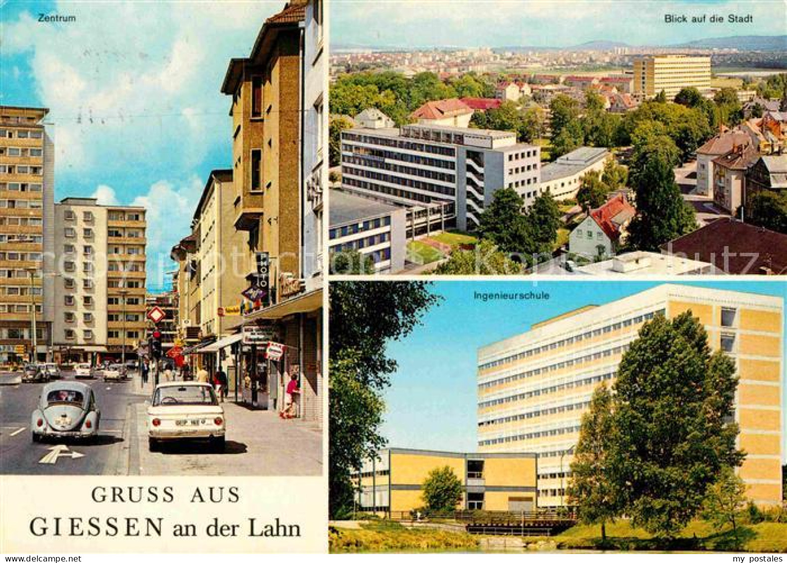 72799317 Giessen Lahn Zentrum Ingenieurschule Stadtpanorama Giessen - Giessen