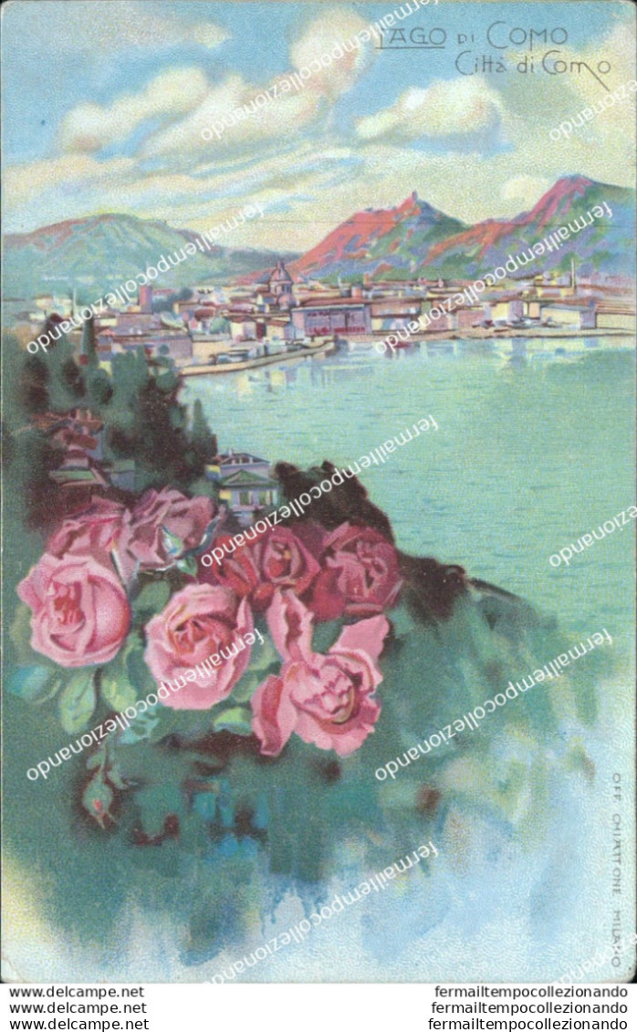 As618 Cartolina Pubblicitaria Lago Di Como  Citta' Di Como - Como