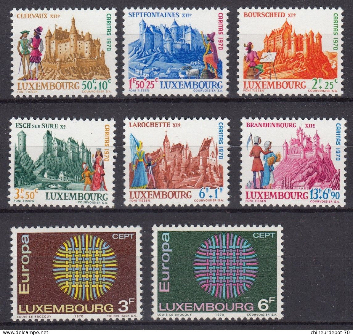 Luxembourg NEUFS SANS CHARNIERE ** 1970 - Unused Stamps